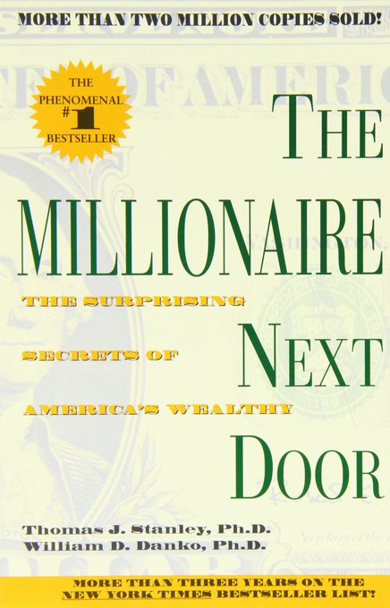 كتاب المليونير في البيت المجاور للمؤلفين (Thomasjstanley) و(William D. Danko)